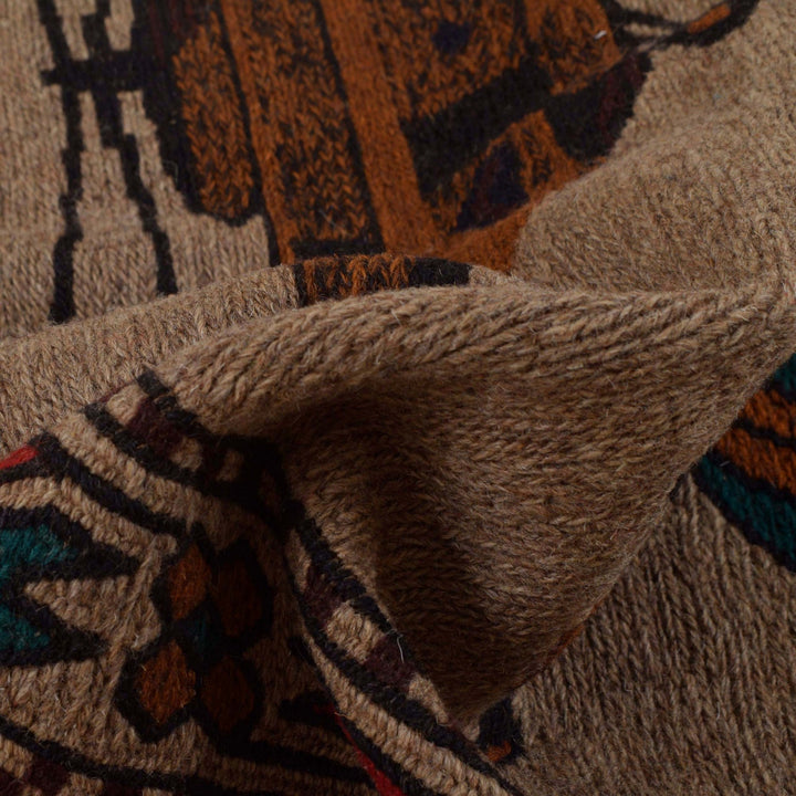 Handmade Afghan War Area Kilim 3' 0" x 4' 4" - No. AL28762