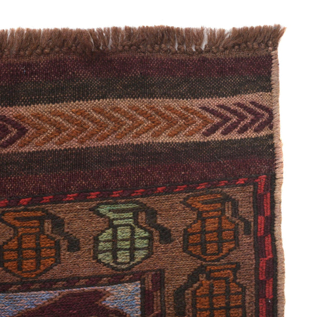 Handcrafted Afghan War Kilim 2' 8" x 4' 9" - No. AL71236