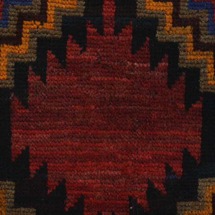 Red Afghan Baluchi Rug 2' 7" x 4' 6" Hand-Knotted view