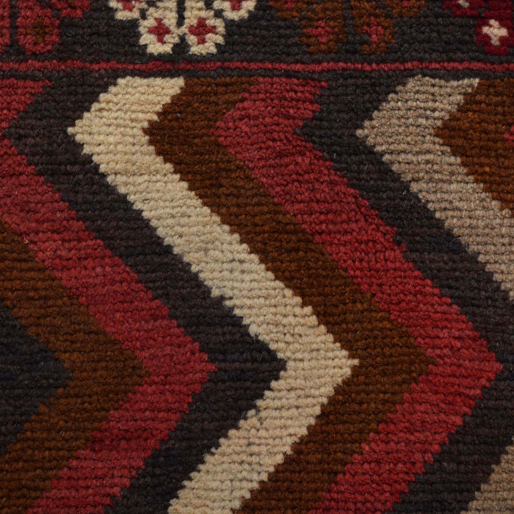 Afghan Baluchi Rug 2' 9" x 4' 7" Hand-Knotted view