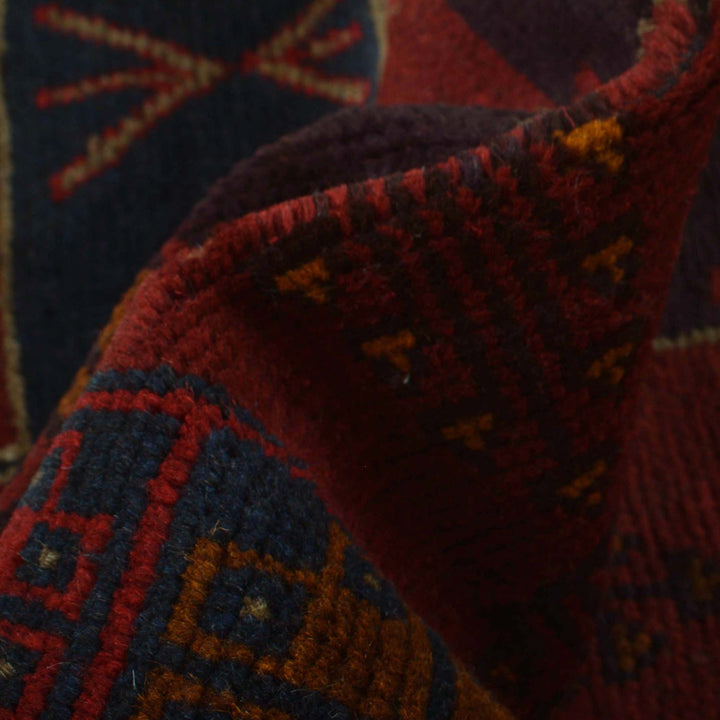 Red Color Baluchi Rug 3' 1" x 4' 8" - No. AL67095