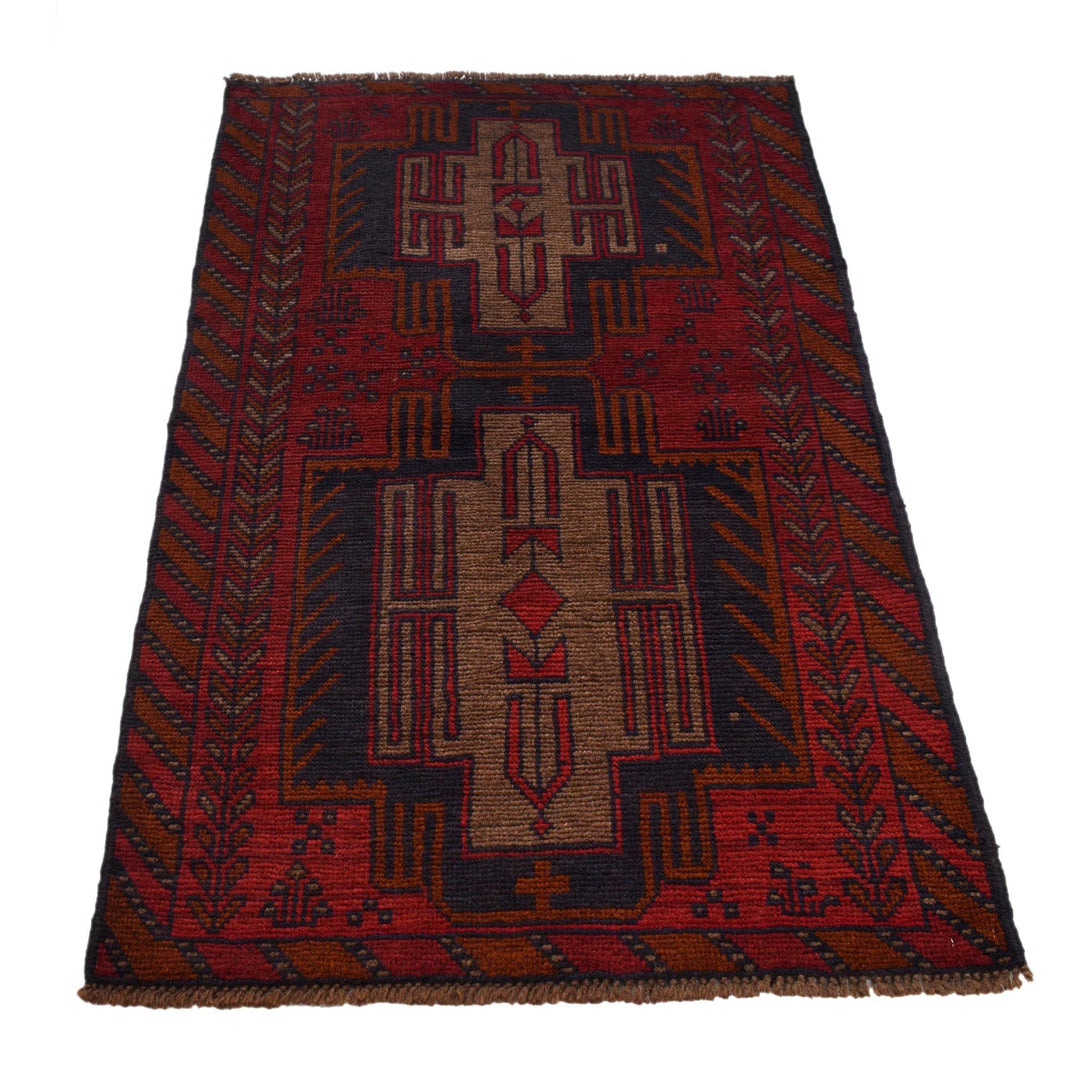 Red Color Baluchi Rug 2' 10" x 4' 6" - No. AL99748