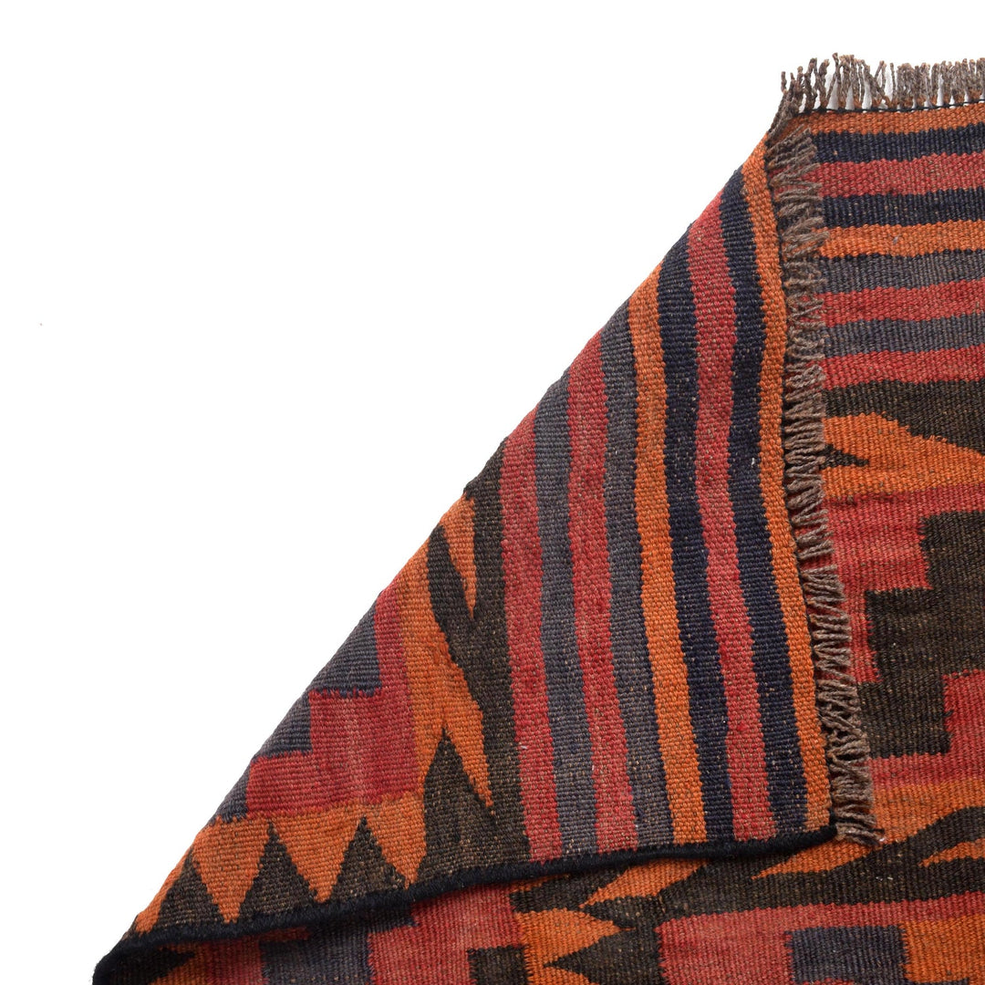 Red Afghan Kilim 5' 6" x 7' 10" - No. AL87124