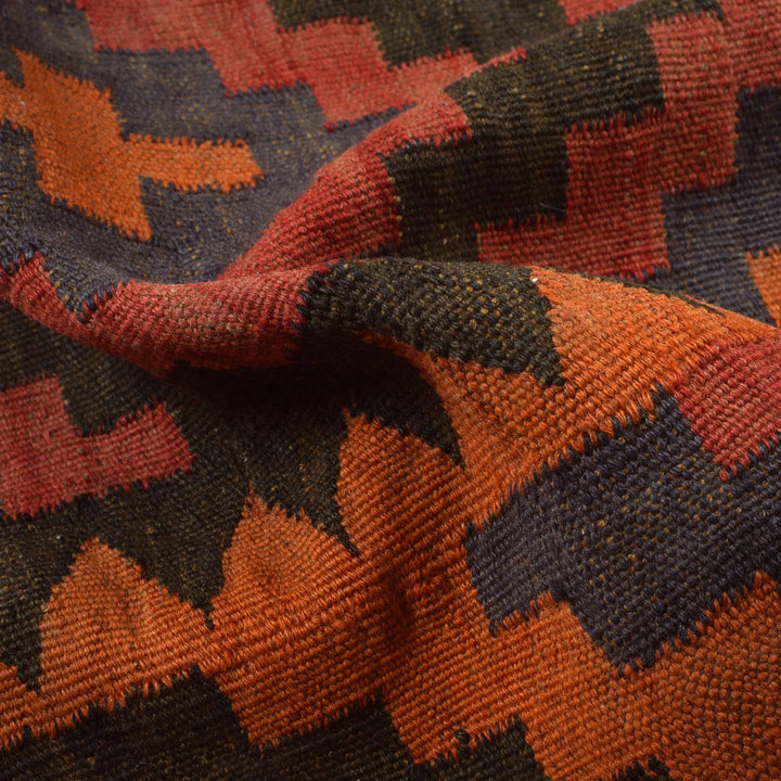 Red Afghan Kilim 5' 6" x 7' 10" - No. AL87124