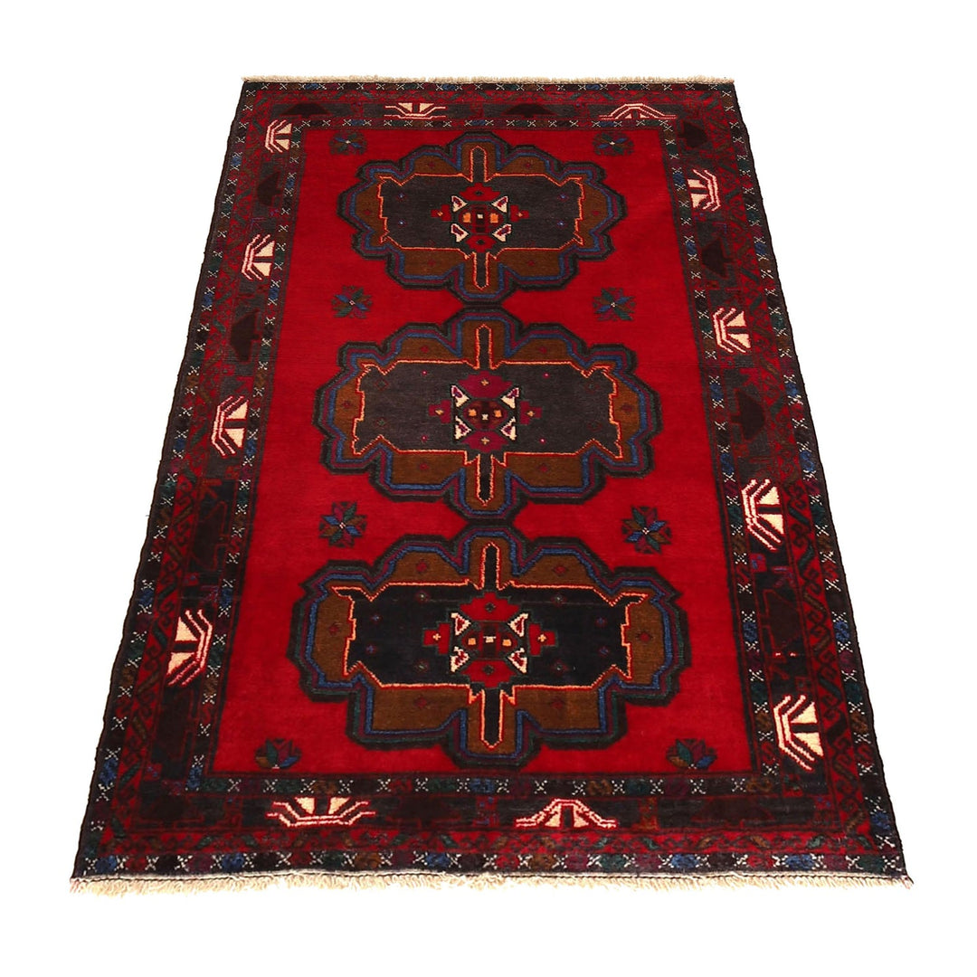 Red Baluchi Rug 2' 11" x 4' 11" - No. AL15481