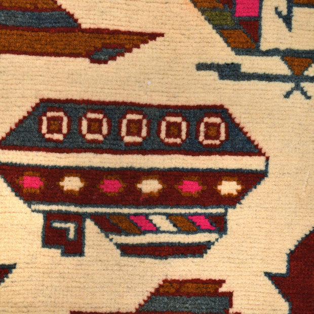 Ivory Color War Rug 2' 9" x 3' 11" - No. AL76552