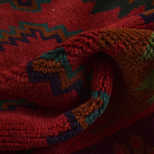 Red Color Baluchi Rug 4' 2" x 6' 8" - No. AL32809