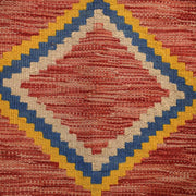 Hand Knotted Afghan Style Kilim 3' 11" x 5' 11" - No. AL58459