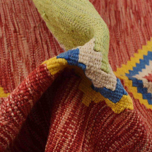 Hand Knotted Afghan Style Kilim 3' 11" x 5' 11" - No. AL58459