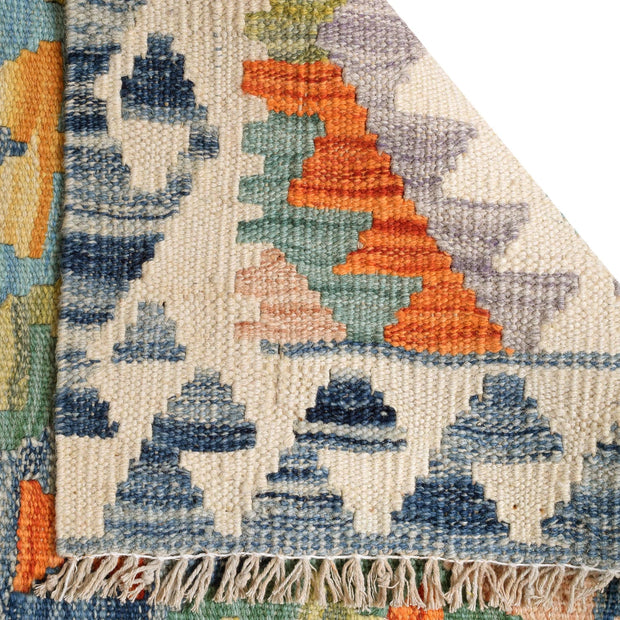 Hand Woven Wool Kelim Runner 2' 10" x 9' 9" - No. AL85640