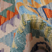 Hand Woven Wool Kelim Runner 2' 10" x 9' 9" - No. AL85640