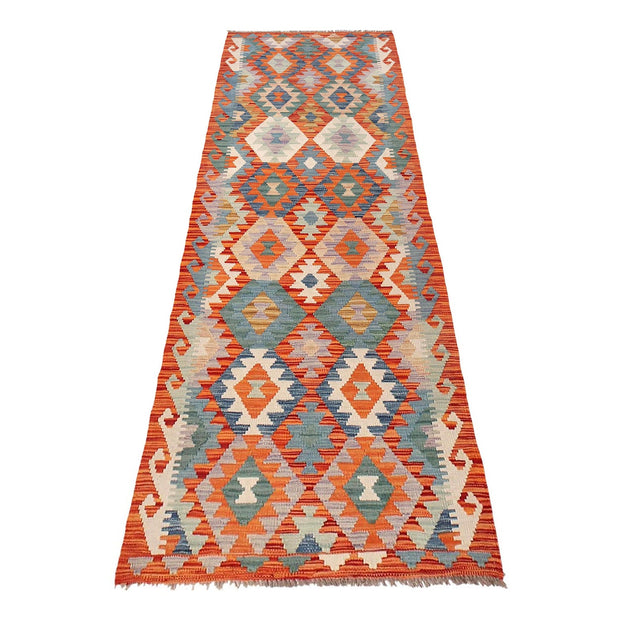 Handmade Afghan Vegetable Kilim Runner 2' 9" x 9' 8" - No. AL77836