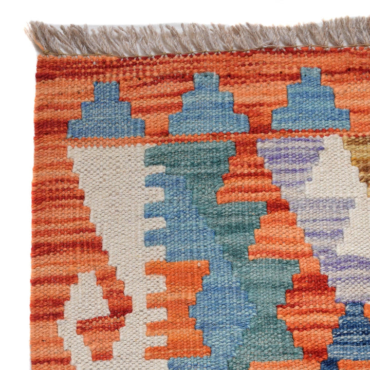 Handmade Afghan Vegetable Kilim Runner 2' 9" x 9' 8" - No. AL77836