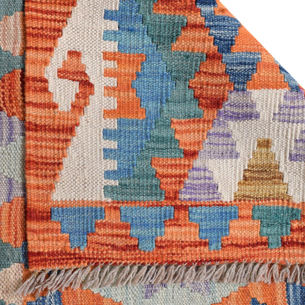 Handmade Afghan Vegetable Kilim Runner 2' 9" x 9' 8" - No. AL77836