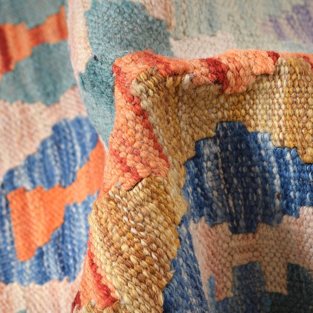 Handmade Afghan Vegetable Kilim Runner 2' 9" x 9' 8" - No. AL77836