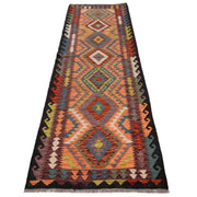 Hand Made Afghan Kilim Runner 2' 7" x 9' 3" - No. AL34586