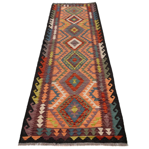 Hand Made Afghan Kilim Runner 2' 7" x 9' 3" - No. AL34586
