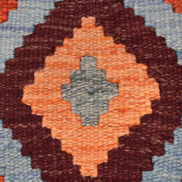 Hand Knotted Afghan Style Kilim Runner 3' 1" x 8' 8" - No. AL38522