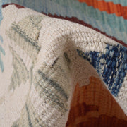 Hand Knotted Afghan Style Kilim Runner 3' 1" x 8' 8" - No. AL38522