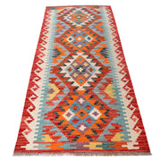 Hand Knotted Flatweave Kilim Runner 2' 11" x 7' 1" - No. AL62813