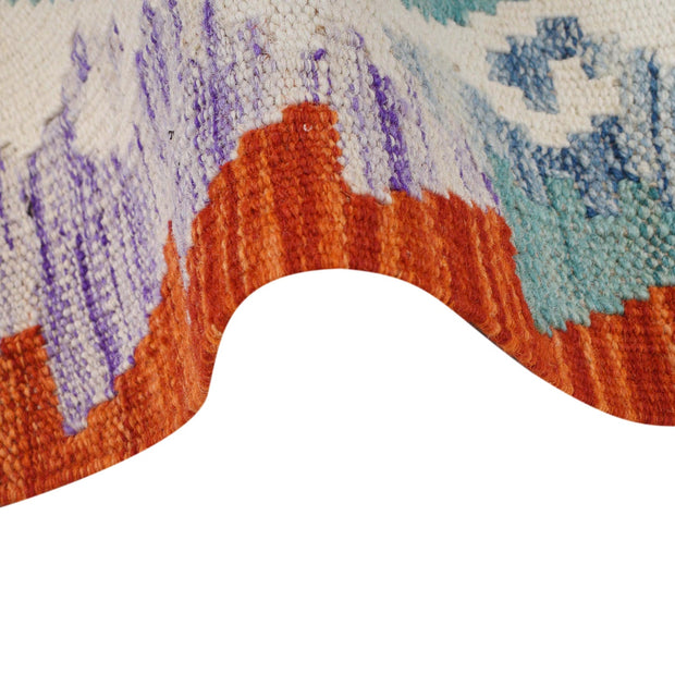 Colorful Flat-Weave Wool Kilim Runner 2' 9" x 8' 0" - No. AL17961