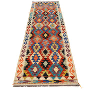 Handmade Vegetable Kilim Runner 2' 9" x 9' 9" - No. AL39838