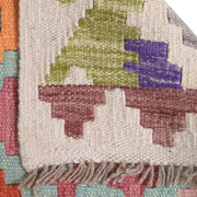 Hand Woven Wool Kelim Runner 2' 9" x 9' 7" - No. AL31740