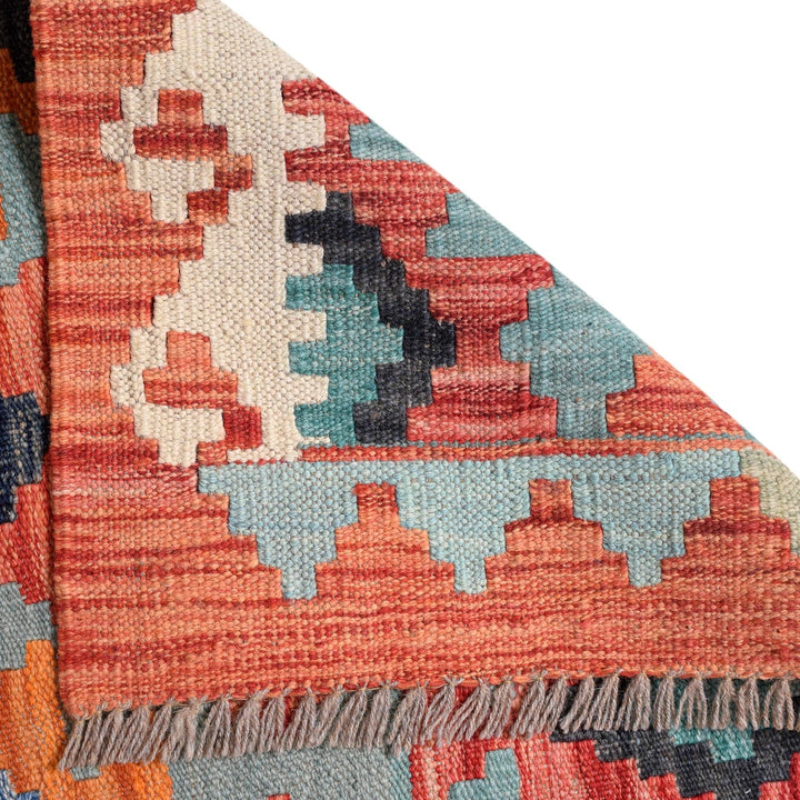 Handmade Turkish Design Wool Kilim Runner 2' 9" x 9' 6" - No. AL71823