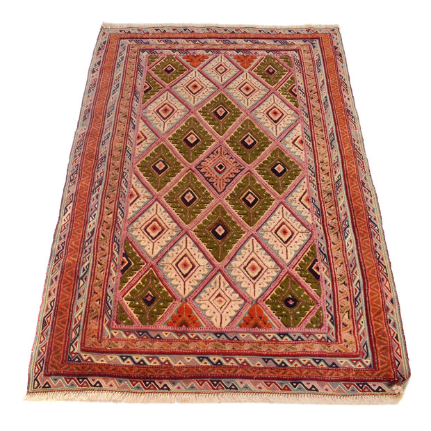 Handmade Nakhunak Kilim Rug 3' 0" x 4' 5" - No. AL57470