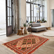 Handmade Nakhunak Kilim Rug 3' 0" x 4' 5" - No. AL57470