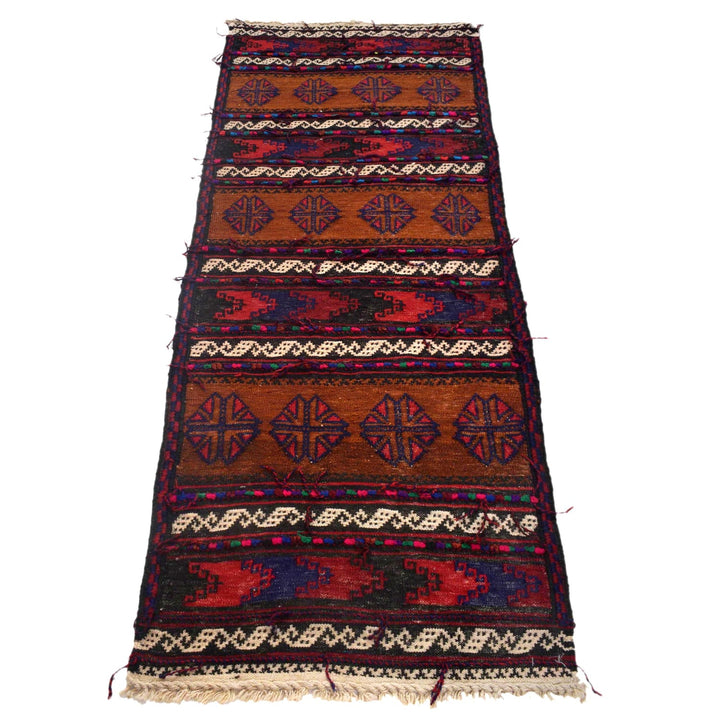 Hand Knotted Sufra Kilem Runner 2' 2" x 5' 11" - No. AL90291