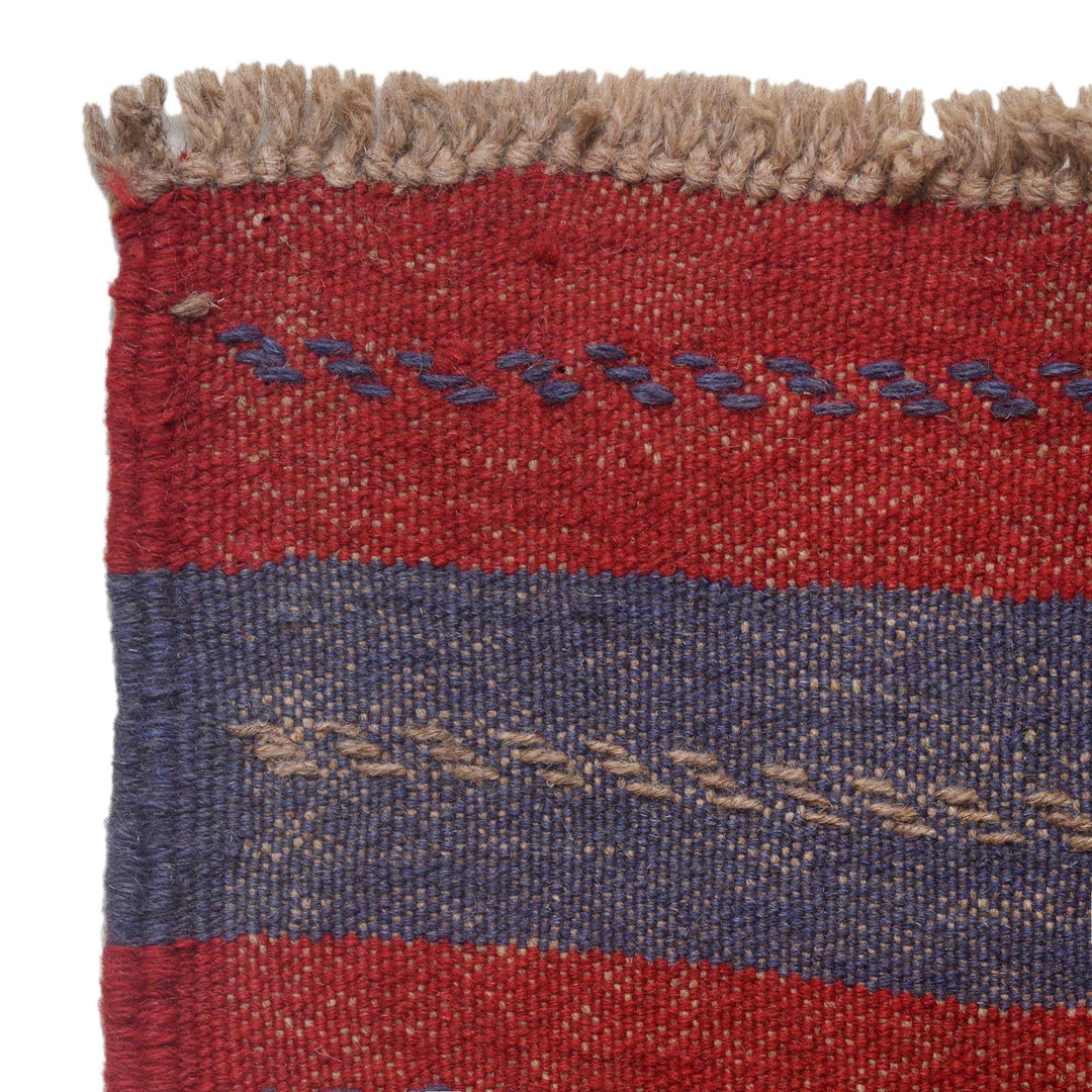 Hand Knotted Mashwani Runner Rug 1' 11" x 7' 9" - No. AL40182