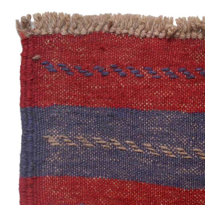 Hand Knotted Mashwani Runner Rug 1' 11" x 7' 9" - No. AL40182