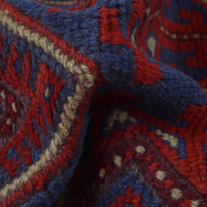 Handmade Afghan Runner Rug 1' 11" x 7' 11" - No. AL61737