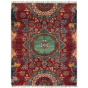 Red Color Mamluk Carpet 3' 11" x 4' 8" - No. AL33123