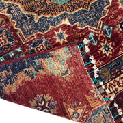 Red Color Mamluk Carpet 3' 11" x 4' 8" - No. AL33123