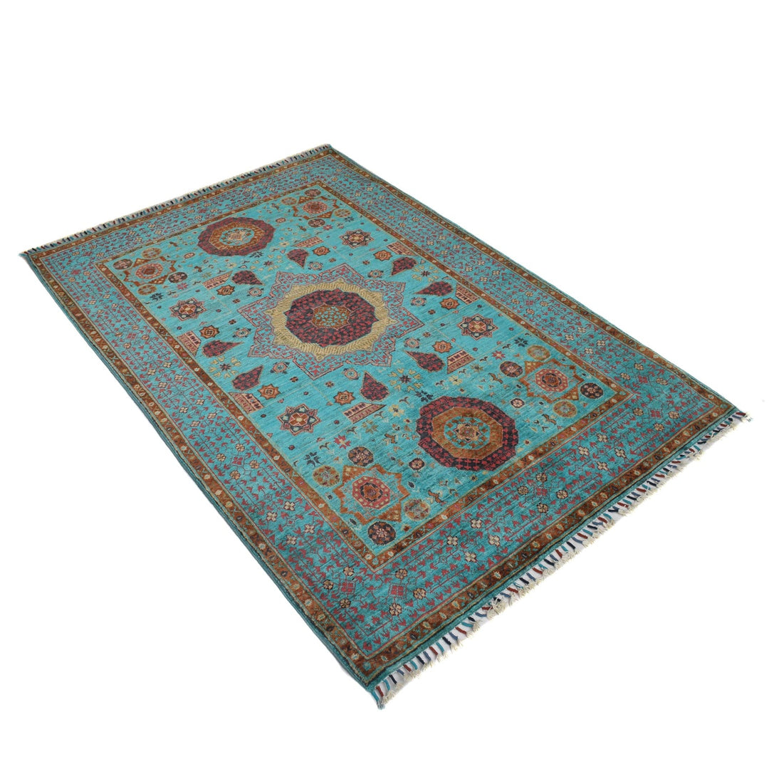 Oriental Mamluk Area Rug 4' 1" x 5' 10" - No. AL47423