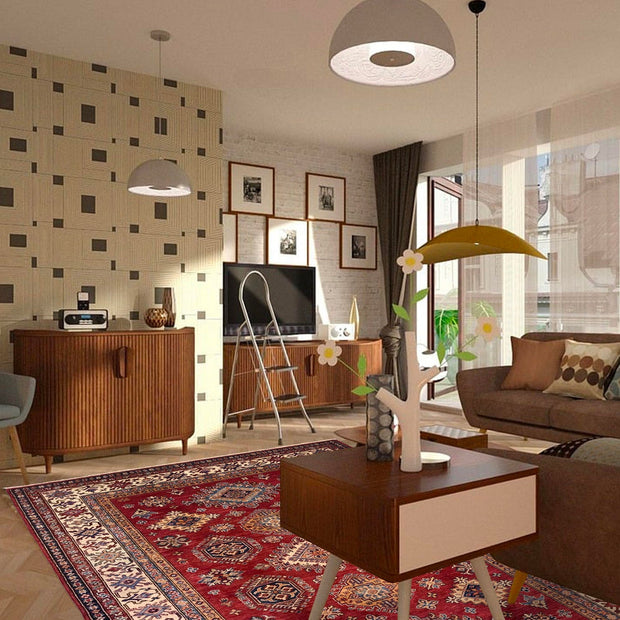 Fine Kazak Oriental Rug 5' 9" x 8' 0" - No. AL95782