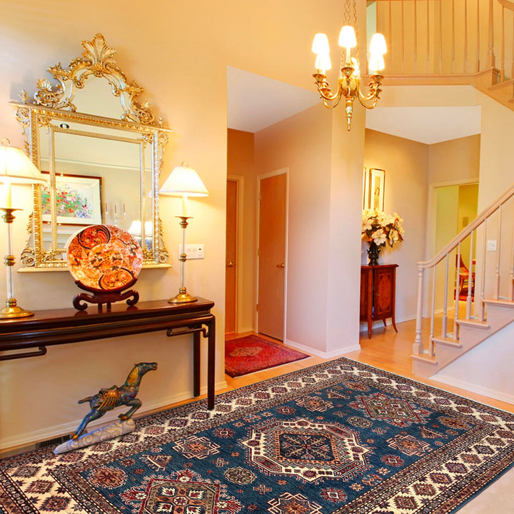 High-Quality Kazak Area Rug 5' 5" x 7' 9" - No. AL24330