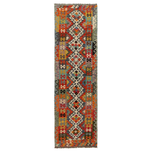 Hand Made Afghan Kilim Runner 2' 9" x 9' 8" - No. AL45543