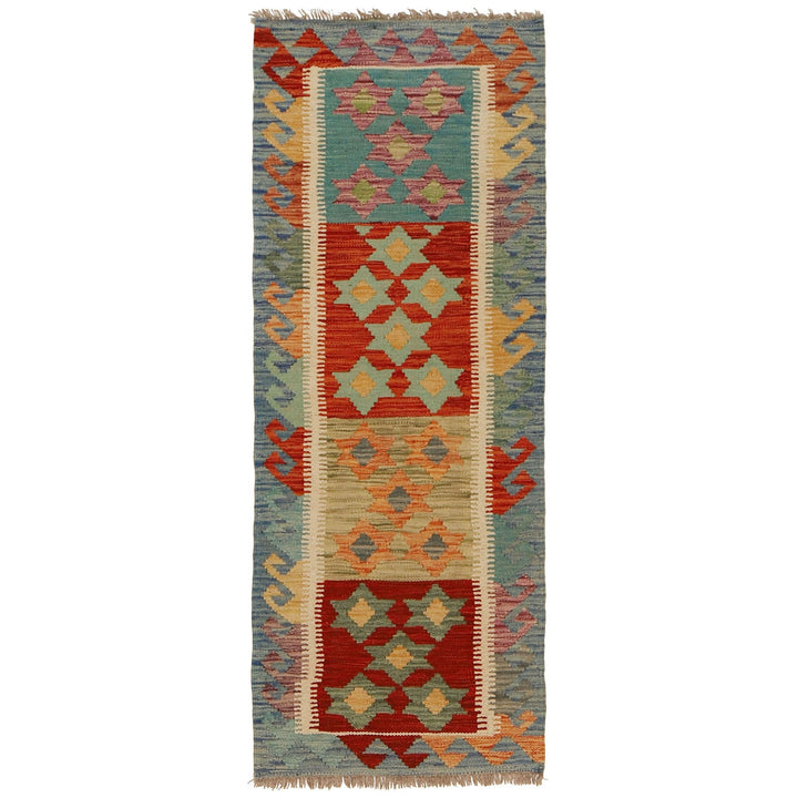 Hand Made Afghan Kilim Runner 1' 9" x 4' 9" - No. AL94660