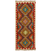 Hand Made Afghan Kilim Runner 1' 10" x 4' 3" - No. AL35056
