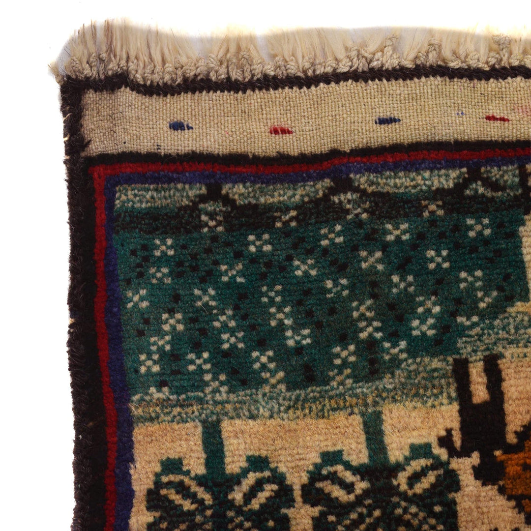 Hand Made Animal Pictorial Area Carpet 2' 6" x 4' 2" - No. AL87004