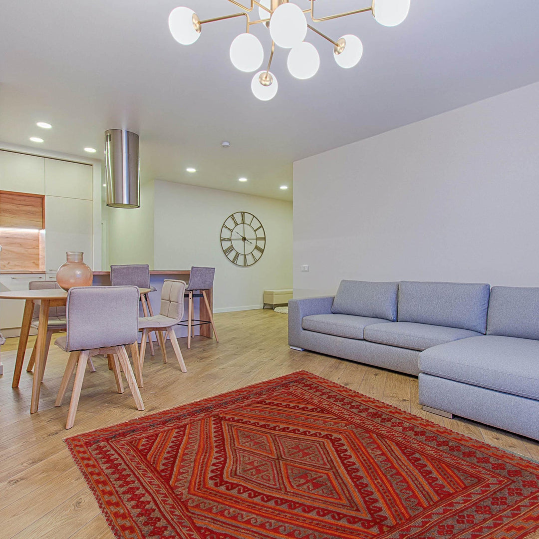 Small Square Mashwani Rug 4' 1" x 4' 3" - No. AL52220