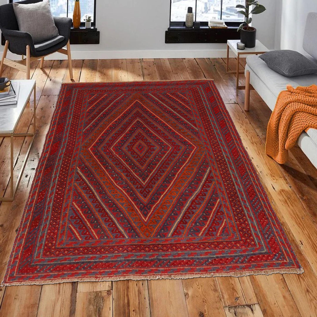 Handmade Wool Mushwani Rug 5' 0" x 6' 3" - No. AL27795
