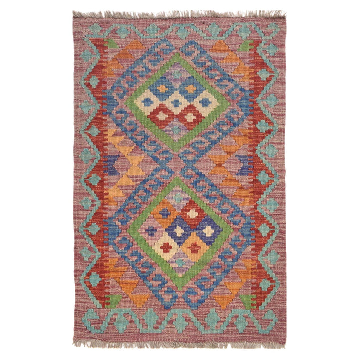 Handmade Vegetable Kilim 2' 1 x 3' 0" - No. AL49995