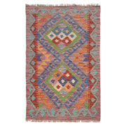 Handmade Vegetable Kilim 2' 1 x 3' 0" - No. AL49995