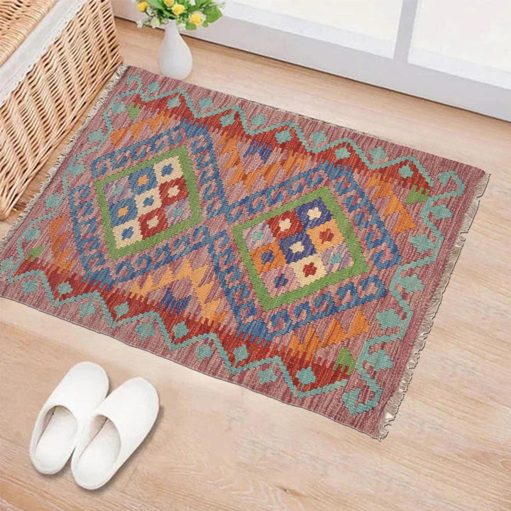 Handmade Vegetable Kilim 2' 1 x 3' 0" - No. AL49995