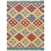 Handmade Vegetable Kilim 2' 1 x 2' 7" - No. AL55971