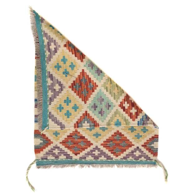 Handmade Vegetable Kilim 2' 1 x 2' 7" - No. AL55971